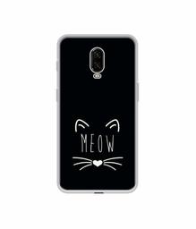 Amazon Brand - Solimo Designer Meow UV Printed Soft Back Case Mobile Cover for OnePlus 6T