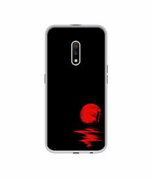 Amazon Brand - Solimo Designer Red Moon UV Printed Soft Back Case Mobile Cover for Realme X