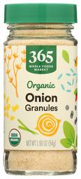 365 by Whole Foods Market, Organic Seasoning, Onion Granules, 1.90 Ounce