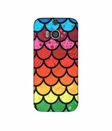 Amazon Brand - Solimo Designer Multicolor Pattern 3D Printed Hard Back Case Mobile Cover for HTC One M8