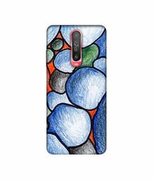 Amazon Brand - Solimo Designer Pebbles Drawing 3D Printed Hard Back Case Mobile Cover for Poco X2 / Mi Redmi K30