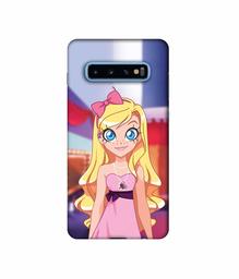 Amazon Brand - Solimo Designer Small Princess Vector 3D Printed Hard Back Case Mobile Cover for Samsung Galaxy S10 Plus