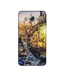 Amazon Brand - Solimo Designer Water Drop Reflection 3D Printed Hard Back Case Mobile Cover for Samsung Galaxy E5