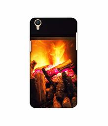 Amazon Brand - Solimo Designer Born Fire 3D Printed Hard Back Case Mobile Cover for Oppo F1 Plus