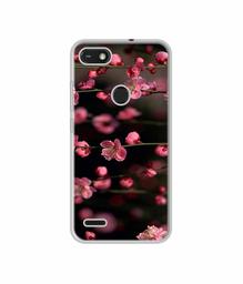 Amazon Brand - Solimo Designer Pink Flowers UV Printed Soft Back Case Mobile Cover for Tecno Camon iSky