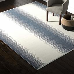 Amazon Brand – Rivet Abstract Reflections Modern Wool Area Rug, 8 x 10 Foot, Navy Blue