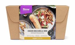 Amazon Meal Kits, Chicken Mozzarella Hero with Garlic Parmesan Fries