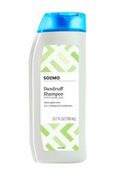 Amazon Brand - Solimo 2-in-1 Dandruff Shampoo and Conditioner, Clean Apple Scent, 23.7 Fluid Ounce