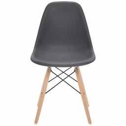 Phoenix Home Kenitra Contemporary Plastic Dining Chair, Earthy Gray