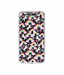 Amazon Brand - Solimo Designer Unicorn Texture UV Printed Soft Back Case Mobile Cover for Micromax Dual 4 E4816