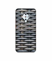 Amazon Brand - Solimo Designer Wooden Blocks Checks 3D Printed Hard Back Case Mobile Cover for Vivo S1 Pro