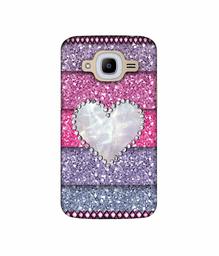 Amazon Brand - Solimo Designer Stone Heart UV Printed Soft Back Case Mobile Cover for Samsung Galaxy J2 (2016)