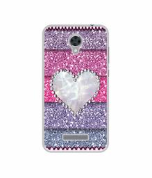 Amazon Brand - Solimo Designer Stone Heart UV Printed Soft Back Case Mobile Cover for Panasonic Eluga i2 Active