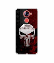 Amazon Brand - Solimo Designer Punisher Skull UV Printed Soft Back Case Mobile Cover for Comio X1