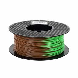 Eono by Amazon Color Changing PLA Filament 1.75 mm 3D Printer Filament Change with Temperature From Brown to Green 1KG 2.2LBS Spool 3D Pen Filament Printing Material PLA