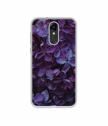 Amazon Brand - Solimo Designer Purple Flowers UV Printed Soft Back Case Mobile Cover for Lava Z70