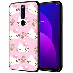 Amazon Brand - Solimo Designer Pink Kitty Printed Hard Back Case Mobile Cover forOppo F11 Pro (D1227)