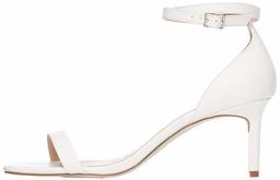 Amazon Brand - find. Women’s Ankle-Strap Stiletto Sandal, White (white), US 5