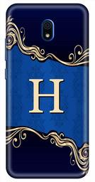 Amazon Brand - Solimo Designer Blue Pattern Alphabet-H 3D Printed Hard Back Case Mobile Cover for Xiaomi Redmi 8A