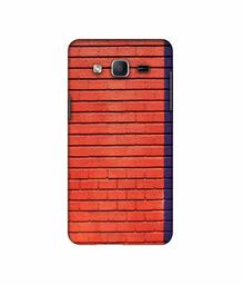 Amazon Brand - Solimo Designer Red and Purple Brick 3D Printed Hard Back Case Mobile Cover for Samsung Galaxy On7