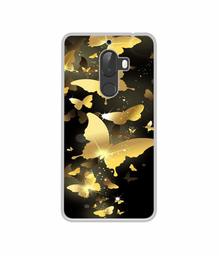 Amazon Brand - Solimo Designer Golden Butterfly Pattern UV Printed Soft Back Case Mobile Cover for 10.or G