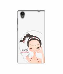 Amazon Brand - Solimo Designer Papa's Princess 3D Printed Hard Back Case Mobile Cover for Sony Xperia L1