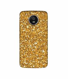 Amazon Brand - Solimo Designer Golden Sparkle 3D Printed Hard Back Case Mobile Cover for Motorola Moto G5