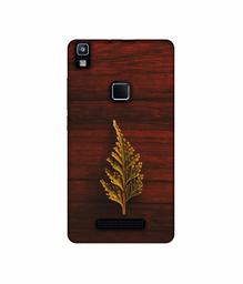 Amazon Brand - Solimo Designer Leaf on Wood UV Printed Soft Back Case Mobile Cover for Lava Z80