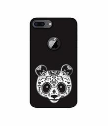 Amazon Brand - Solimo Designer Panda Illustrator 3D Printed Hard Back Case Mobile Cover for Apple iPhone 8 Plus (with Logo Cut)