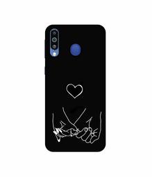 Amazon Brand - Solimo Designer Holding Hands 3D Printed Hard Back Case Mobile Cover for Samsung Galaxy M21