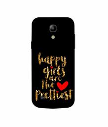 Amazon Brand - Solimo Designer Happy Girls are The Prettiest 3D Printed Hard Back Case Mobile Cover for Samsung Galaxy S4 Mini