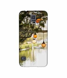 Amazon Brand - Solimo Designer Hanging Lights 3D Printed Hard Back Case Mobile Cover for Samsung Galaxy S5 i9600