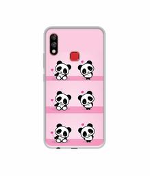 Amazon Brand - Solimo Designer Panda Pattern UV Printed Soft Back Case Mobile Cover for Infinix Hot 7 pro