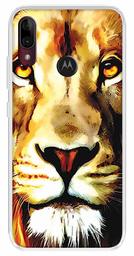 Amazon Brand - Solimo Designer Multicolor Lion Design Printed Soft Back Case Mobile Cover for Motorola Moto E6s / Motorola Moto E6 Plus