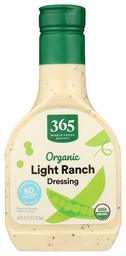 365 Everyday Value, Organic Light Ranch Dressing, 16 fl oz