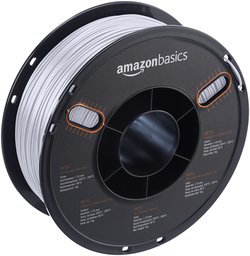 AmazonBasics PETG 3D Printer Filament, 1.75mm, Translucent, 1 kg Spool