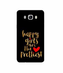 Amazon Brand - Solimo Designer Happy Girls are The Prettiest 3D Printed Hard Back Case Mobile Cover for Samsung Galaxy J5 (2016)