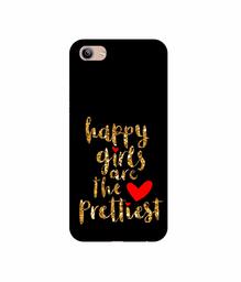 Amazon Brand - Solimo Designer Happy Girls are The Prettiest 3D Printed Hard Back Case Mobile Cover for Vivo Y81i