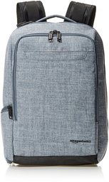 AmazonBasics Slim Carry On Travel Backpack, Denim - Overnight