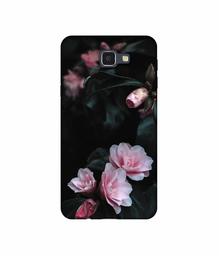 Amazon Brand - Solimo Designer Dark Flowers Photography UV Printed Soft Back Case Mobile Cover for Samsung Galaxy J5 Prime
