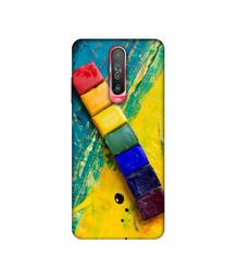 Amazon Brand - Solimo Designer Wax Color Blocks 3D Printed Hard Back Case Mobile Cover for Poco X2 / Mi Redmi K30