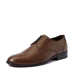 Amazon Brand - Symbol Men's Brown Formal Derby Shoes with Handmade Sole - 7 UK/India (41 EU)(AZ-KY-77B)