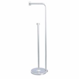 AmazonBasics Free Standing Bathroom Toilet Paper Holder Stand With Reserve - Chrome