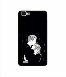 Amazon Brand - Solimo Designer Couples Standing in Rain 3D Printed Hard Back Case Mobile Cover for Vivo Y27L