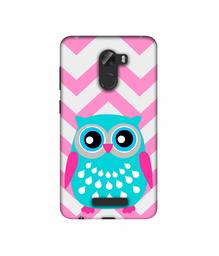 Amazon Brand - Solimo Designer Sky Blue Owl 3D Printed Hard Back Case Mobile Cover for Gionee A1 Lite