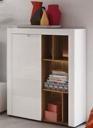 Marque Amazon - Movian - Buffet à 1 porte, 99 x 41 x 128 cm, Blanc