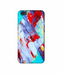 Amazon Brand - Solimo Designer Blue and Red Brush Texture 3D Printed Hard Back Case Mobile Cover for Oppo A71