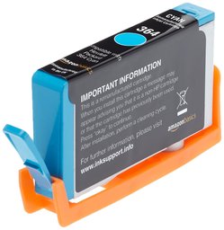 AmazonBasics Remanufactured Ink Cartridge Replacement for HP 364 (Cyan)