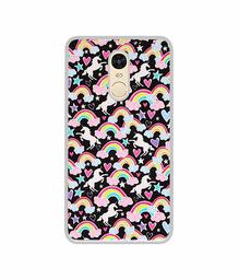 Amazon Brand - Solimo Designer Unicorn Texture UV Printed Soft Back Case Mobile Cover for Mi Redmi Note 4