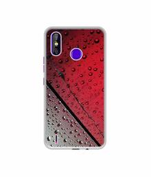 Amazon Brand - Solimo Designer Water Drop On Glass UV Printed Soft Back Case Mobile Cover for Tecno Spark 4 Air